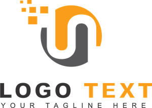 Pixel n letter Logo PNG Vector
