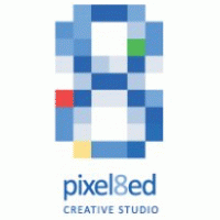 Pixel8ed Creative Studio Logo Vector