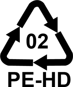 Plastic Recycle PE-HD 02 Polyethylene Logo PNG Vector