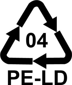 Plastic Recycle PE-LD 04 Polyethylene Logo PNG Vector