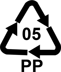 Plastic Recycle PP 05 Polypropylene Logo PNG Vector