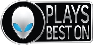 Plays best on Alienware Logo Vector