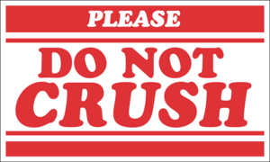 PLEASE DO NOT CRUSH SIGN Logo PNG Vector