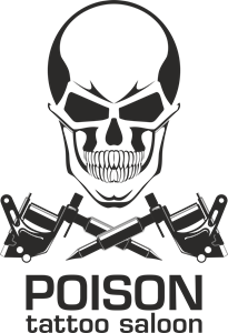 POISON tattoo saloon Logo PNG Vector