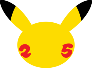 Pokémon 25th Anniversary Logo PNG Vector