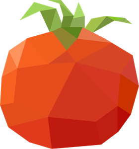 Polygonal tomato Logo PNG Vector