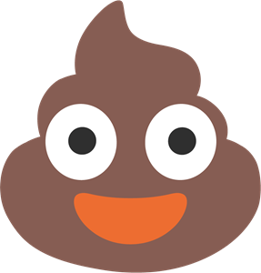 Poop Emoji Logo PNG Vector