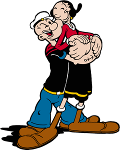 POPEYE & OLIVE Logo PNG Vector