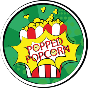 Popped Popcorn Logo PNG Vector