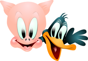 PORKY PIG & DAFFY DUCK Logo PNG Vector