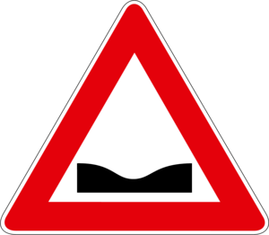 POTHOLE ROAD SIGN Logo PNG Vector