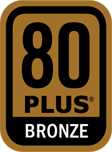 Power Supply 80 PLUS Bronze Certification Logo Vector