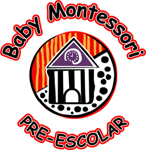 Pre-escolar Baby Montessori Logo PNG Vector