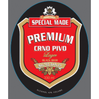Premium Crno pivo Logo PNG Vector