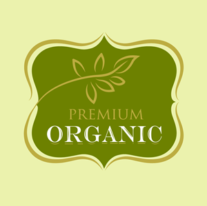 Premium Organic Logo PNG Vector