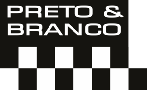 Preto & Branco Logo Vector