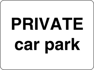 Private car park Logo Vector