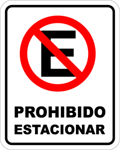 Prohibido Estacionar Logo PNG Vector