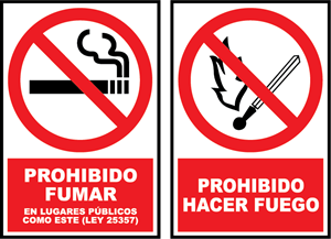 Prohibido Fumar Logo PNG Vector