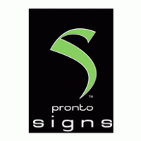 Pronto Signs Logo PNG Vector