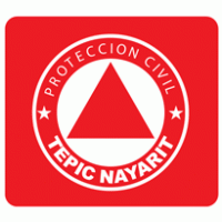 Proteccion Civil Tepic rojo Logo Vector