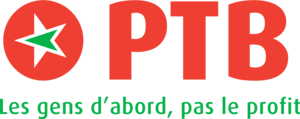PTB Parti des Travailleurs de Belgique Logo PNG Vector