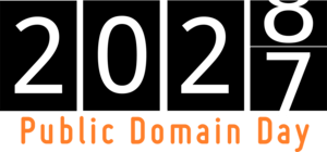 Public Domain Day (PDD) 2028 Logo PNG Vector