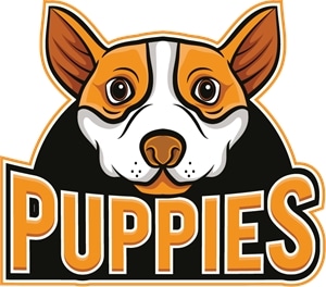 Puppies Logo PNG Vector