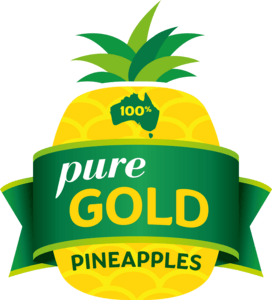 Pure Gold Pineapples Logo PNG Vector