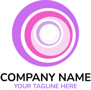 Purple Circles Company Logo PNG Vector