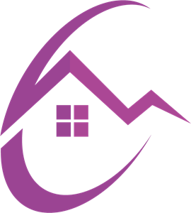 Purple House Logo Vector