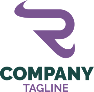 Purple Letter R Company Logo Vector