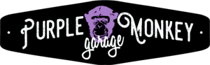 Purple Monkey Garage Logo PNG Vector