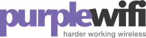 Purple WiFi Logo Vector