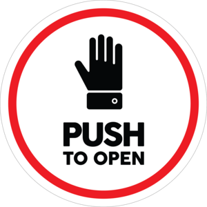 Push to Open Logo PNG Vector