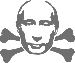 Putin skull Logo PNG Vector