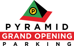 Pyramid Grand Opening Parking Logo PNG Vector