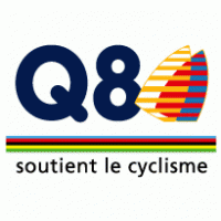 Q8 Soutient le Cyclisme Logo PNG Vector