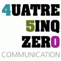 Quatre Cinq Zero Communication Logo Vector