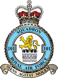 RAF 101 Squadron WWII Logo Vector