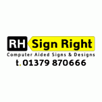 RH Sign Right Logo Vector