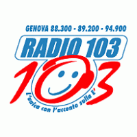 Radio 103 Liguria Logo Vector