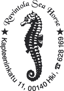 Ravintola Sea Horse Logo Vector