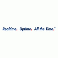 Realtime. Uptime. All the Time. Logo Vector
