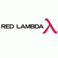 Red Lambda Logo Vector