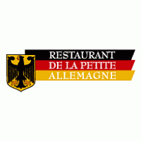 Restaurant De La Petite Allemagne Logo Vector
