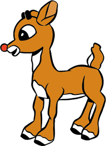 Rudolph the Red Nosed Reindeer Logo Vector