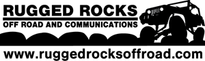 Rugged Rocks Off Road and Communications Logo Vector