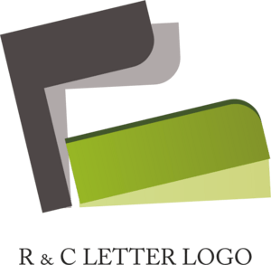 R C Letter Design Logo PNG Vector