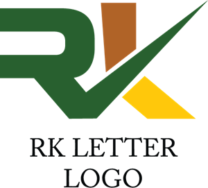 R K Letter Alphabet Logo Vector